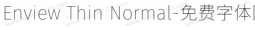 Enview Thin Normal字体转换